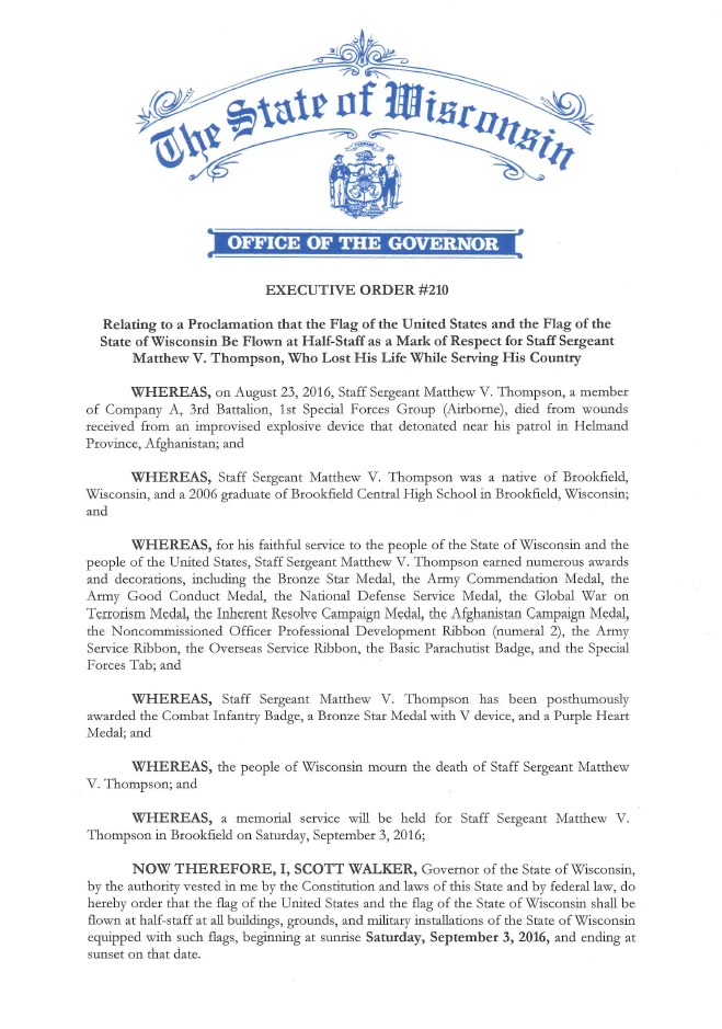 Memorial photograph of Thompson, Matthew Vail