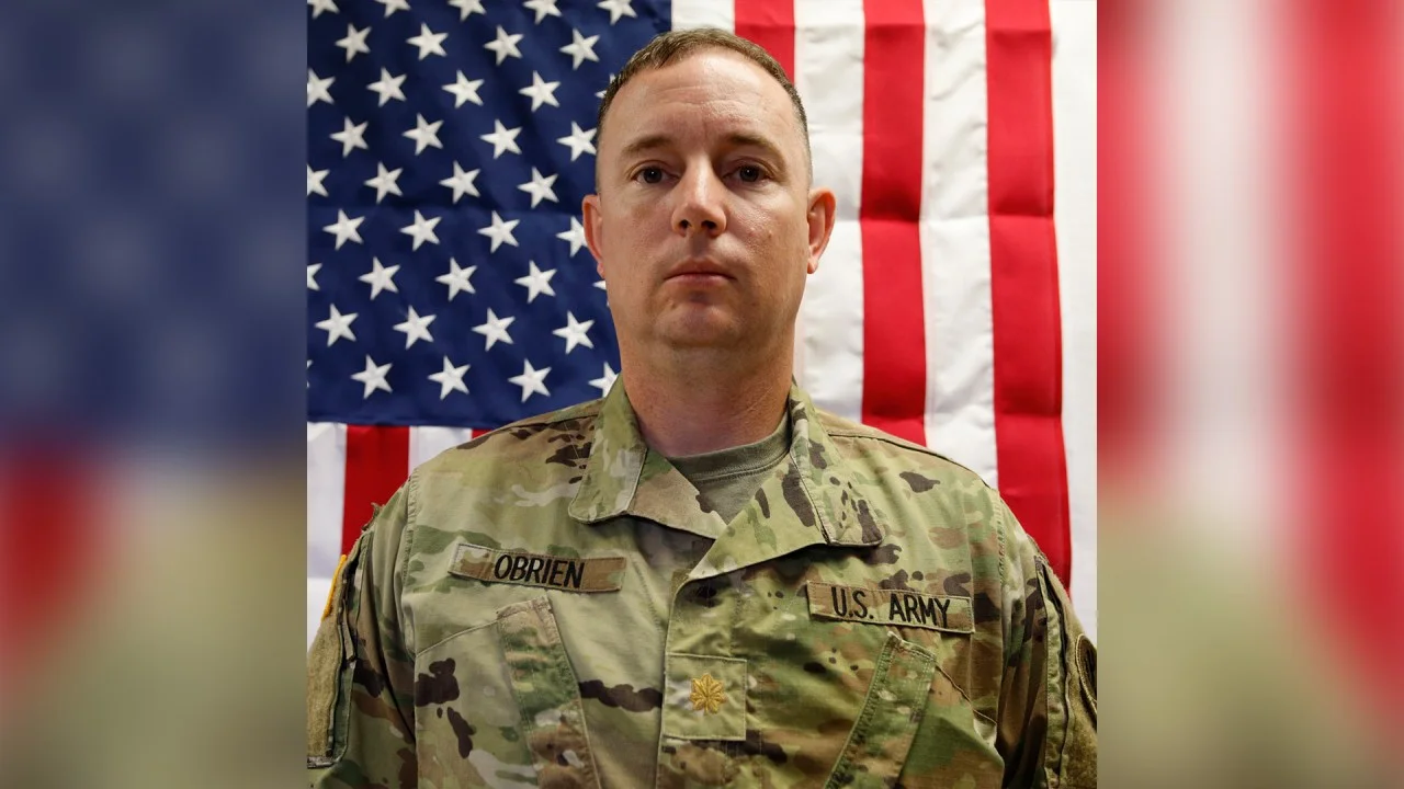 Memorial photograph of Maj. Jeffrey O'Brien