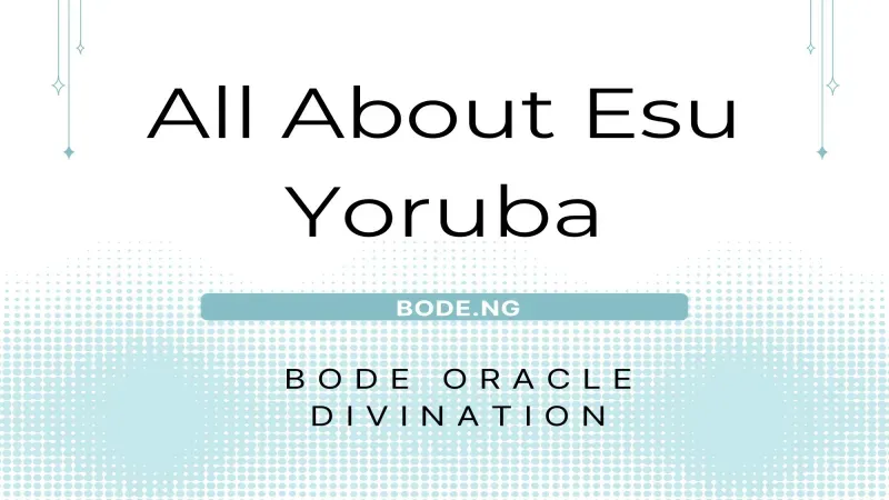 All About Esu Yoruba