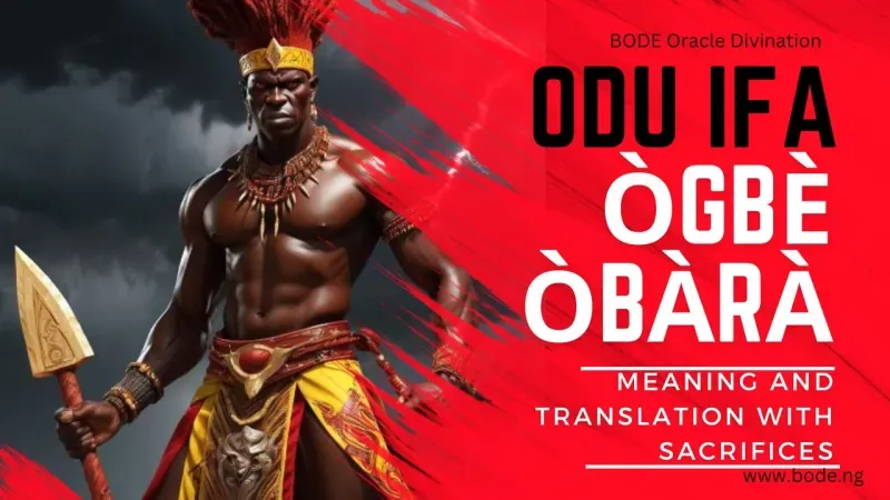 Ogbe Obara: Ogbe Bara